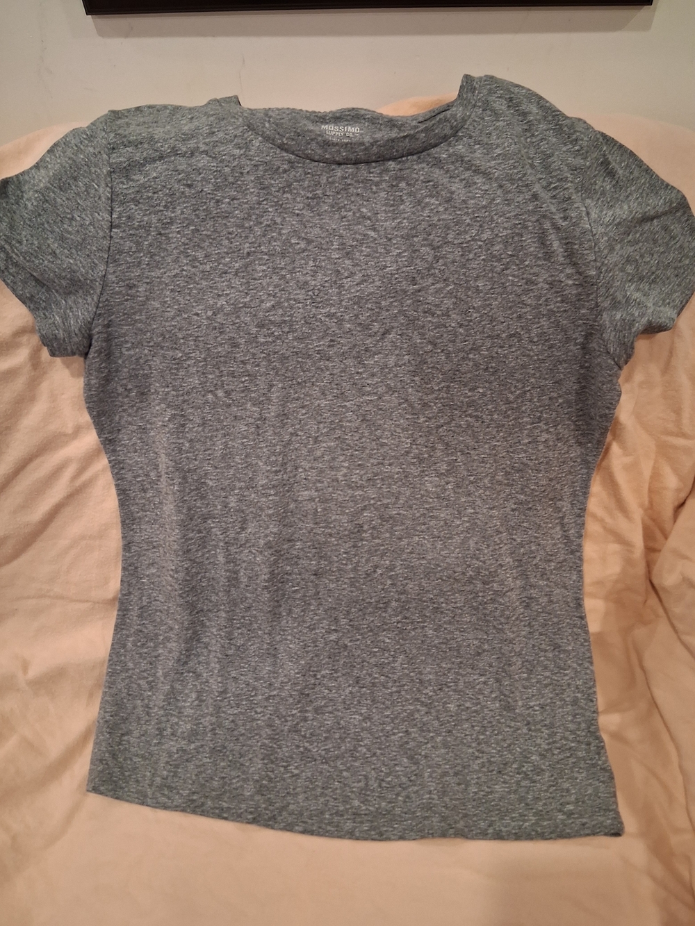 Mossimo Supply Co. Heather Gray Short Sleeve Crew Tee